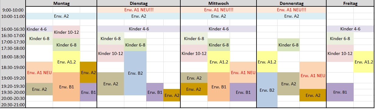 Stundenplan Deutsch