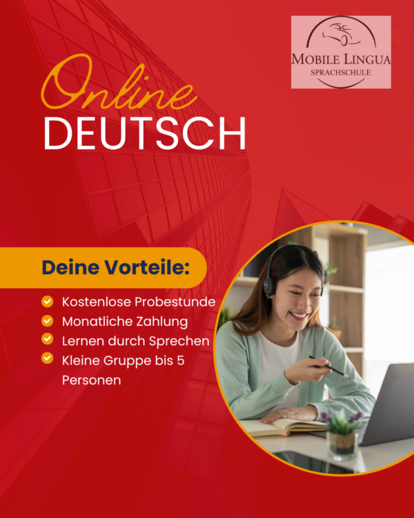 Deutsch online B2.2 Mo. und Mi. 19-20:30
