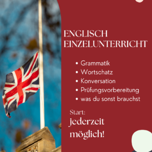 Englisch online Einzelunterricht